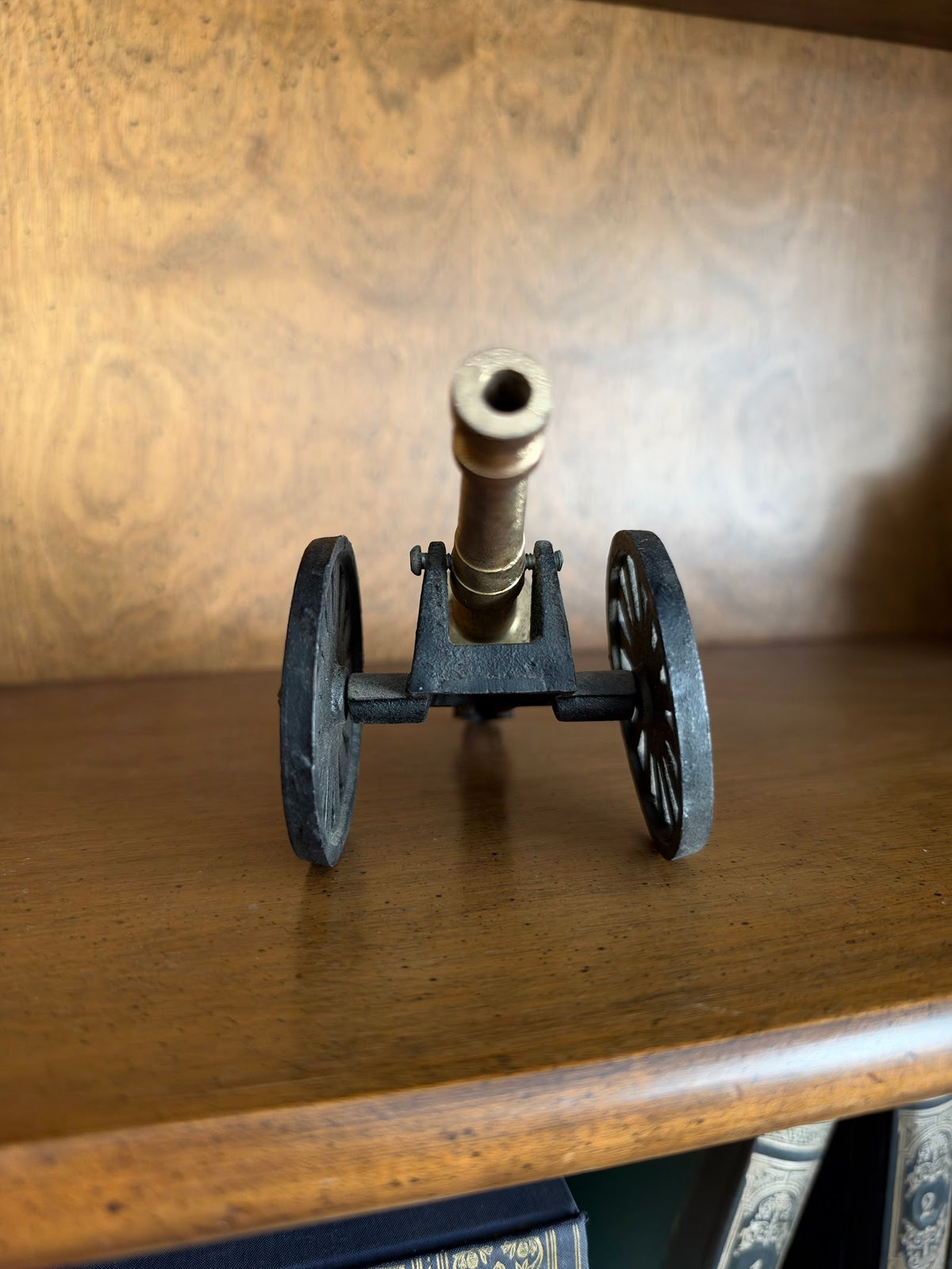 Vintage Brass and Cast Iron Miniature Cannon, Taiwan view 4