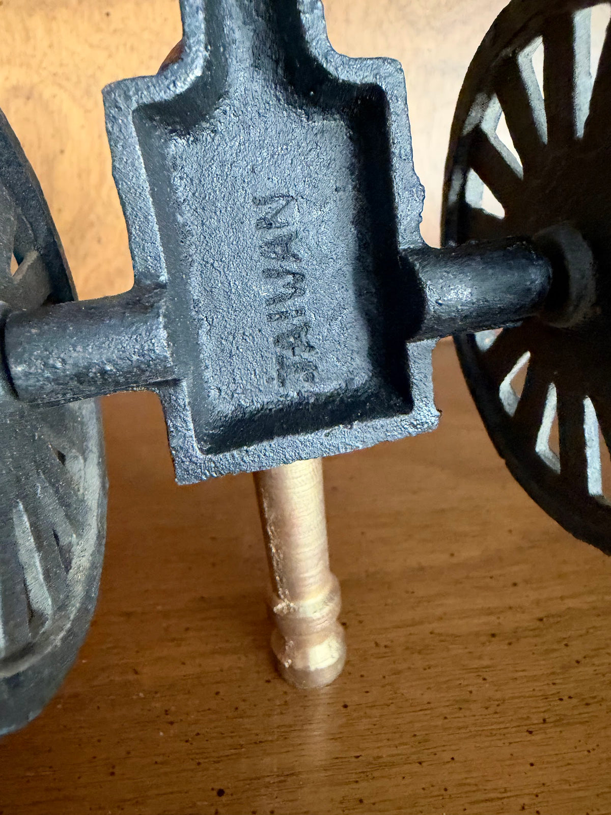 Vintage Brass and Cast Iron Miniature Cannon, Taiwan view 6