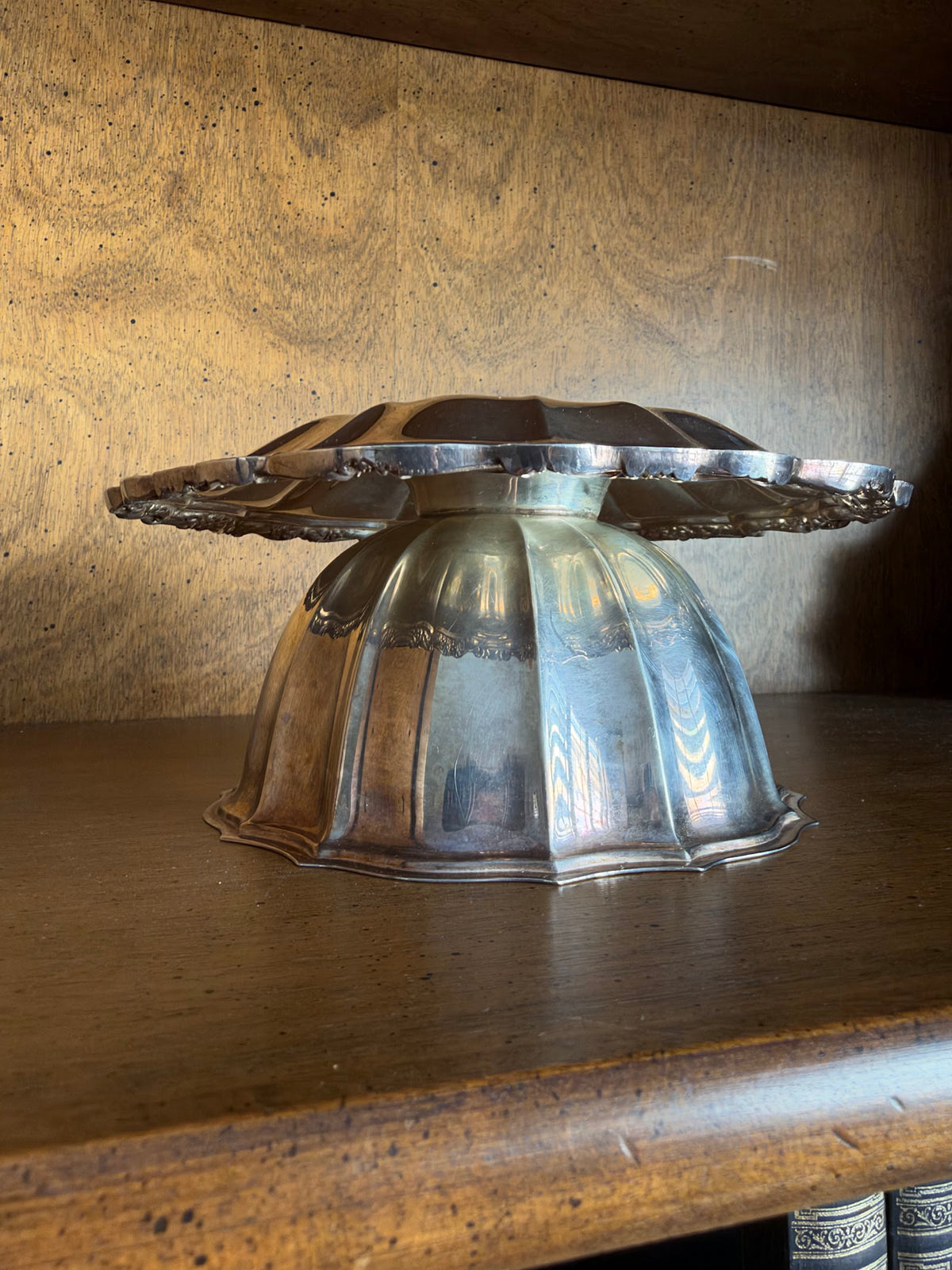Vintage International Silver Sauce Bowl with Attached Underplate view 6