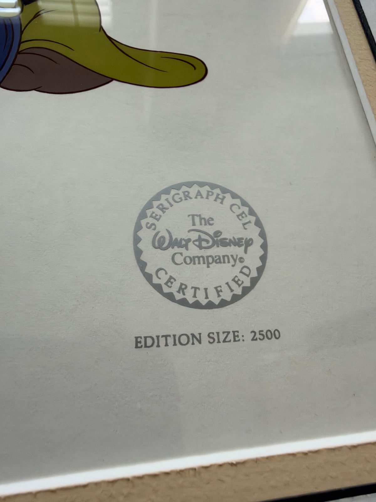 Snow White and Dopey Disney Serigraph Cel, Limited Edition, Matted view 2